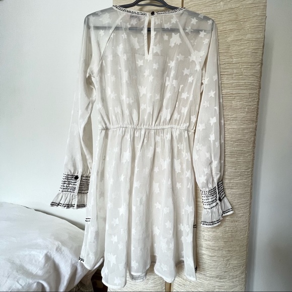 Star Jacquard Dress with Beaded Hem - Picture 7 of 10